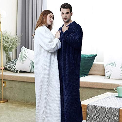 Batas De Casa Mujer Invierno Cremallera Albornoz Con Cremallera