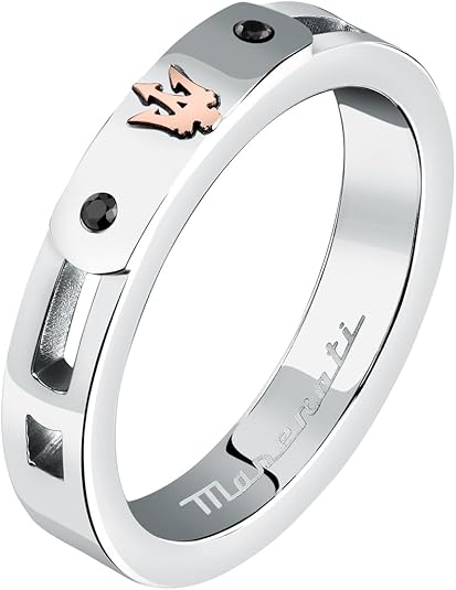 Anello Maserati Uomo Acciaio Ip Blu | Collezione Iconic | Taglia 25 - Foto 2