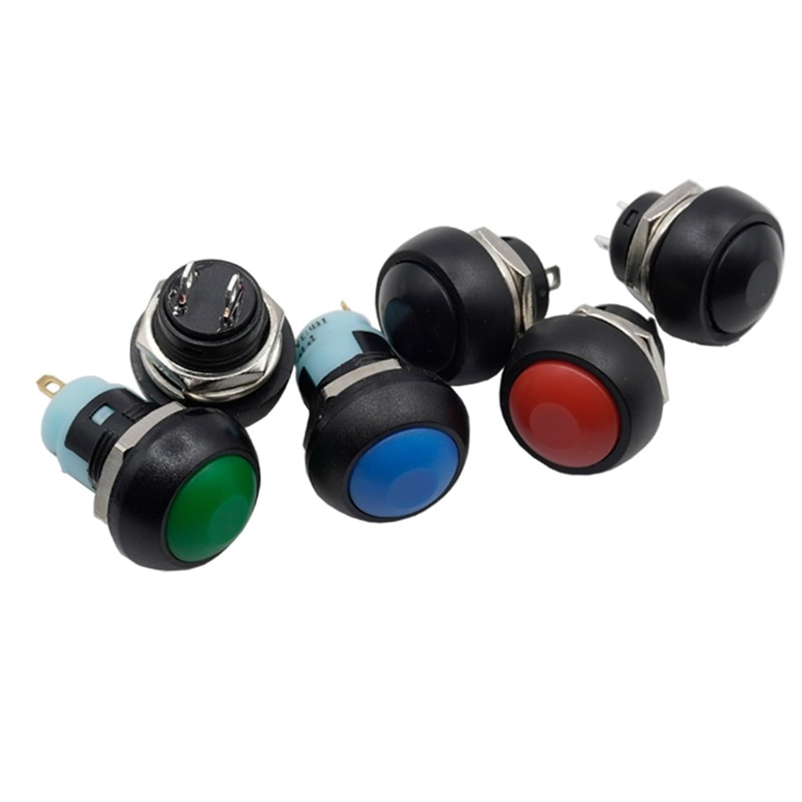 Mini interrupteur PBS-33B robuste bouton poussoir 3A 250Vca de précision 12mm - 8