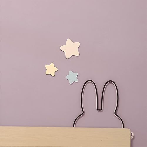 Miniatura 3 de Letreros de neón para decoración de pared, silueta de conejo, luces de neón para dormitorio, letreros LED de conejo para pared de dormitorio,
