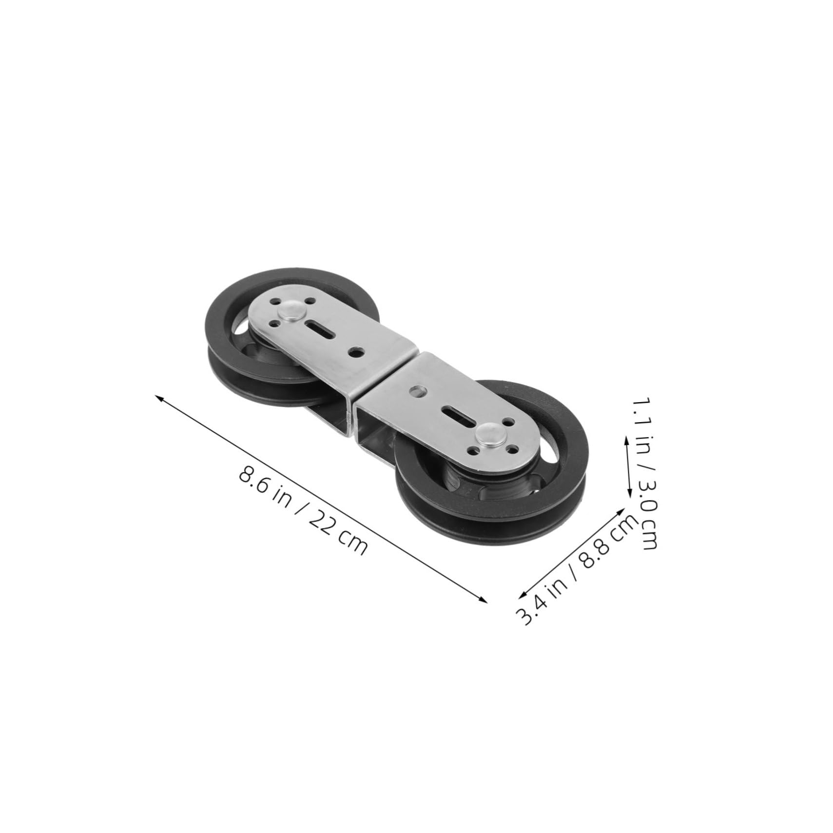 UPKOCH 2 Poleas Dobles para Equipo De Fitness Ruedas De Metal para Gimnasio Sistema De Poleas para Levantamiento De Pesas