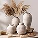 Vanselia Ceramic Flower Vase Home Decor - Large Farmhouse Table Vases Rustic Vintage Living Room Kitchen Bedroom Decorations for House Book Shelf Office Coffee Desk Dining Fireplace (9