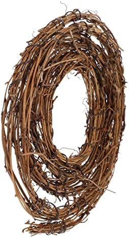 BESPORTBLE Grapevine Wreath Natural Vine Branch Wreath Decorative Wooden Twig for DIY Crafts Door House Holiday Party Decoration
