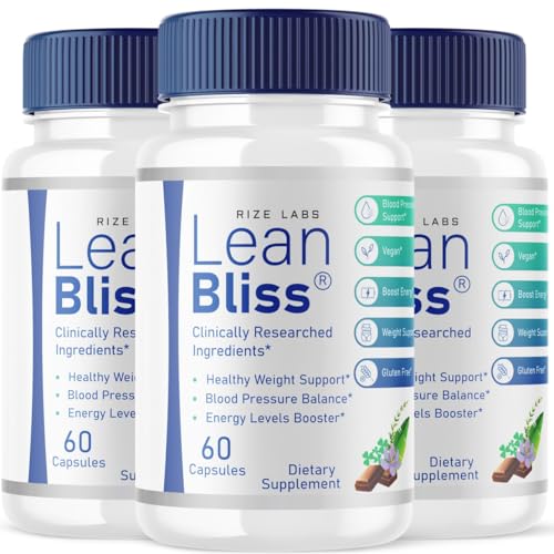 (3 Pack) Lean Bliss - Lean Bliss Weight Health Advanced Formula LeanBliss Capsules for Natural Weight Management & Blood Support LeanBliss Dietary Supplement (180 Capsules)