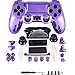 Produktbild Canamite® Case Hülle Gehäuse Chrome Modding Cover Shell für Playstation PS4 DualShock 4 Controller (Lila)