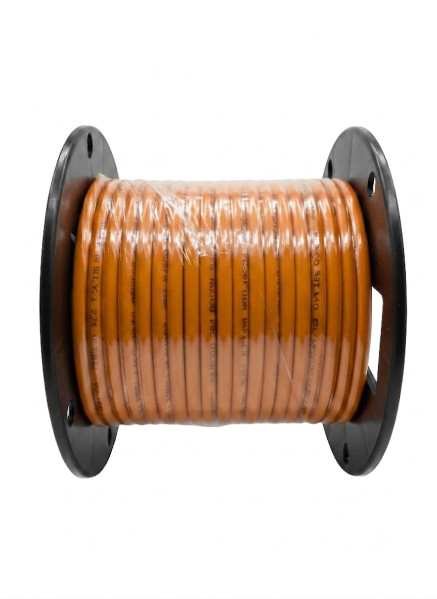 AiCat Cat5e Ethernet Cable 100ft Riser CMR - Insulated Solid Bare Copper Wire, PoE++(4PPoE) Cat5e Cable FastReel, 24 AWG, ETL & UL Listed - 350MHZ/Gigabit Speed, Unshielded UTP Network Cable- Orange