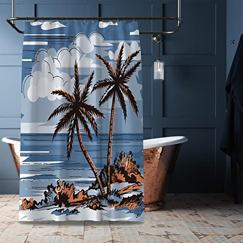 Rideau de douche large 240x200cm KnSam pour stopper les éclaboussures