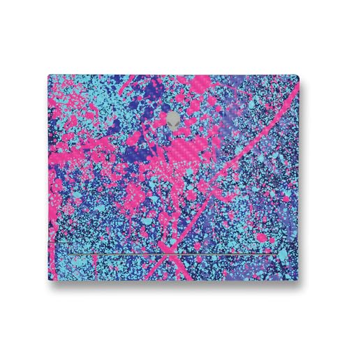Image of MightySkins Carbon Fiber Skin Compatible with Alienware X14 R2 (2023) Full Wrap Kit - Vibrant Splatter | Protective, Durable Textured Carbon Fiber Finish | Easy to Apply | Made in The USA