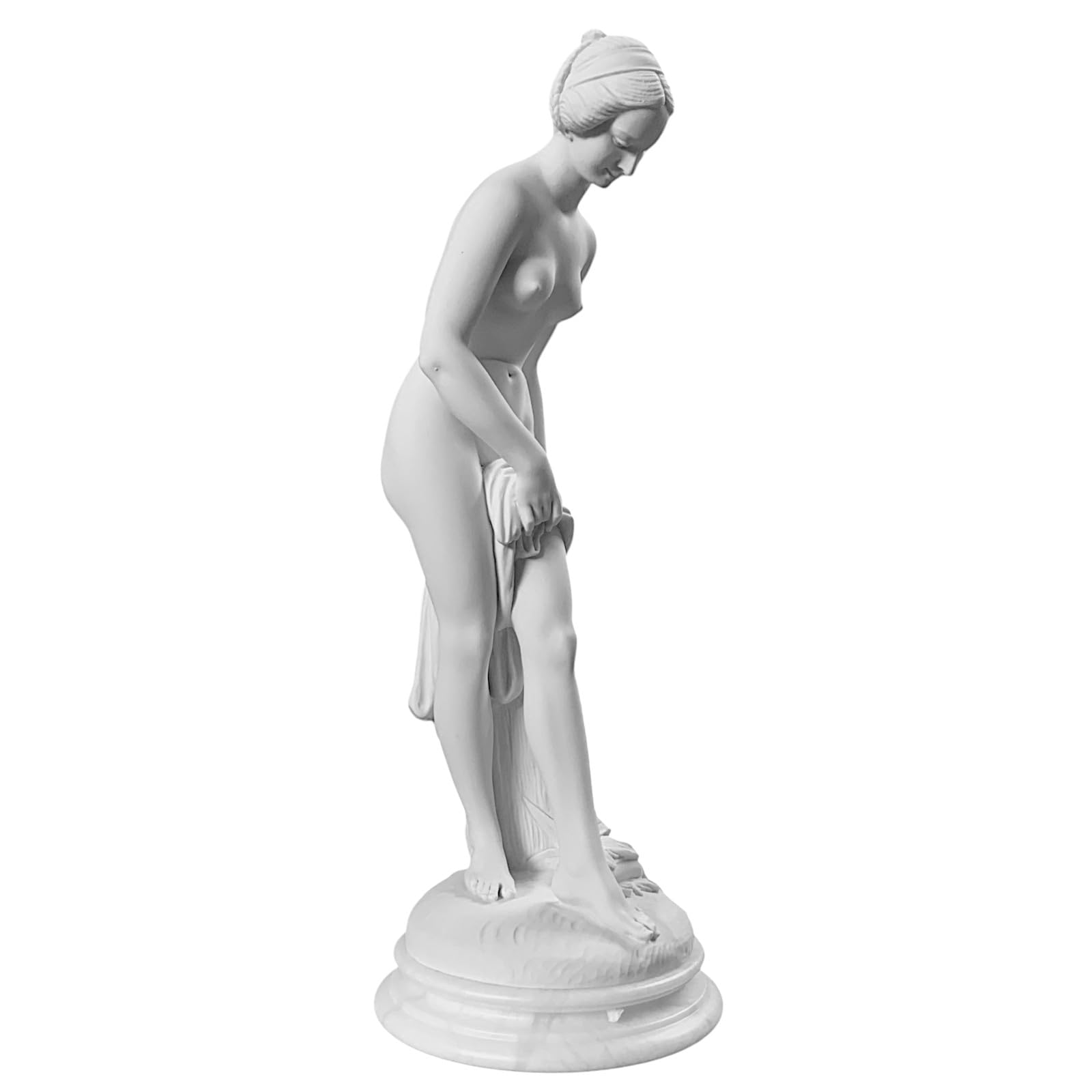 Sculpture marbre femme Falconet baigneuse inspiration Vénus et Beauté