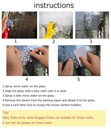 Longten Christmas Windows Static Stickers Clings Santa Claus Snowman Deer Snowflake Removable Vinyl Christmas Tree Diy Window Door Mural Decal Sticker For Showcase A #TOP5