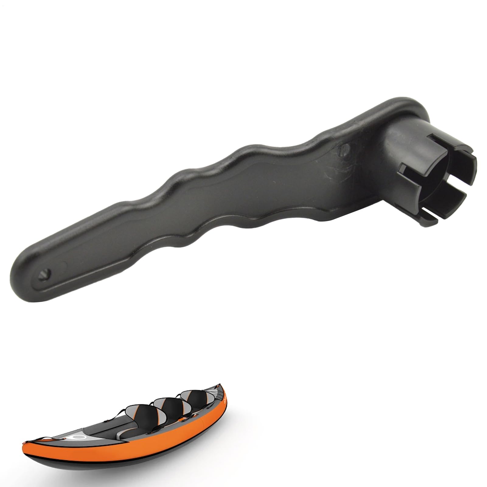 Ergonomic Air Spanner, Professional Stem Remover, PVC Inflatable Boat Wrench with 6/8 Hole Feature, Air Valves Tool, Wrench with Sturdy Construction, Portable Tool for Marine Repairs