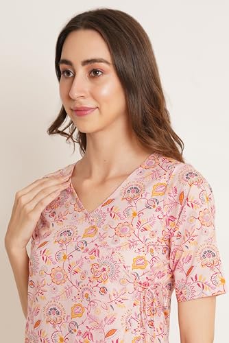 Image of COTLAND Fashions Jaipuri Cotton Angrakha Style Top for Women (Partial Open)