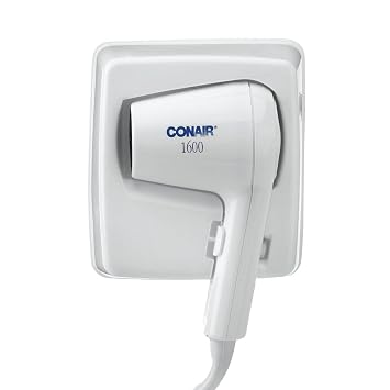 Amazon.com: Conair 110 WMI – Soporte de pared para secador de pelo :  Belleza y Cuidado Personal