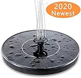 [page_title]-Solar Springbrunnen 1.5 W Solar Teichpumpe Garten Solar Springbrunnenpumpe Solar Teichpumpe Solar Schwimmender Fontäne Pumpe mit 6 Fontänenstile für Garten, Vogel-Bad,Teich,Fisch-Behälter,DE.