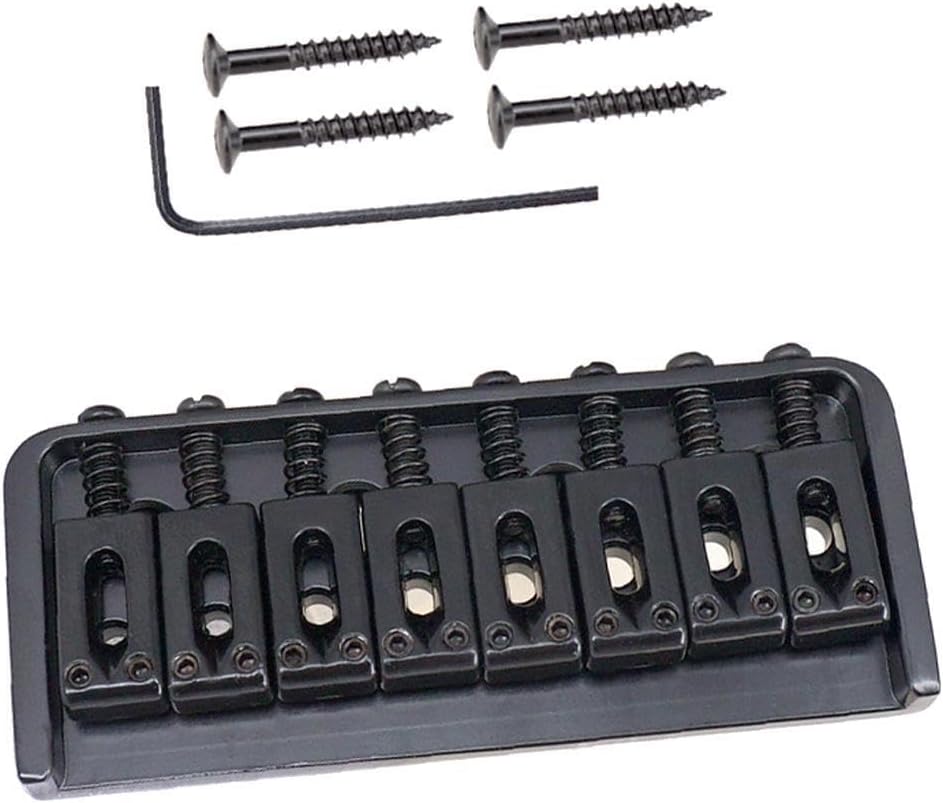Replacement Parts For 8 String Electric Guitar Featuring Electric Guitar Bridge Assembly With Screws And Wrench Accessories 8 String Parts