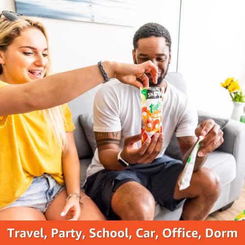 Snak Club Tajin Peach Rings, Sweet And Spicy Gummy Snacks, 2.5Oz Snack Size, 12 Count #TOP3