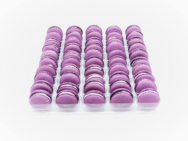 50 Pack Gluten Free French Ube Macaron | A great addition for your bakery establishment or your next party