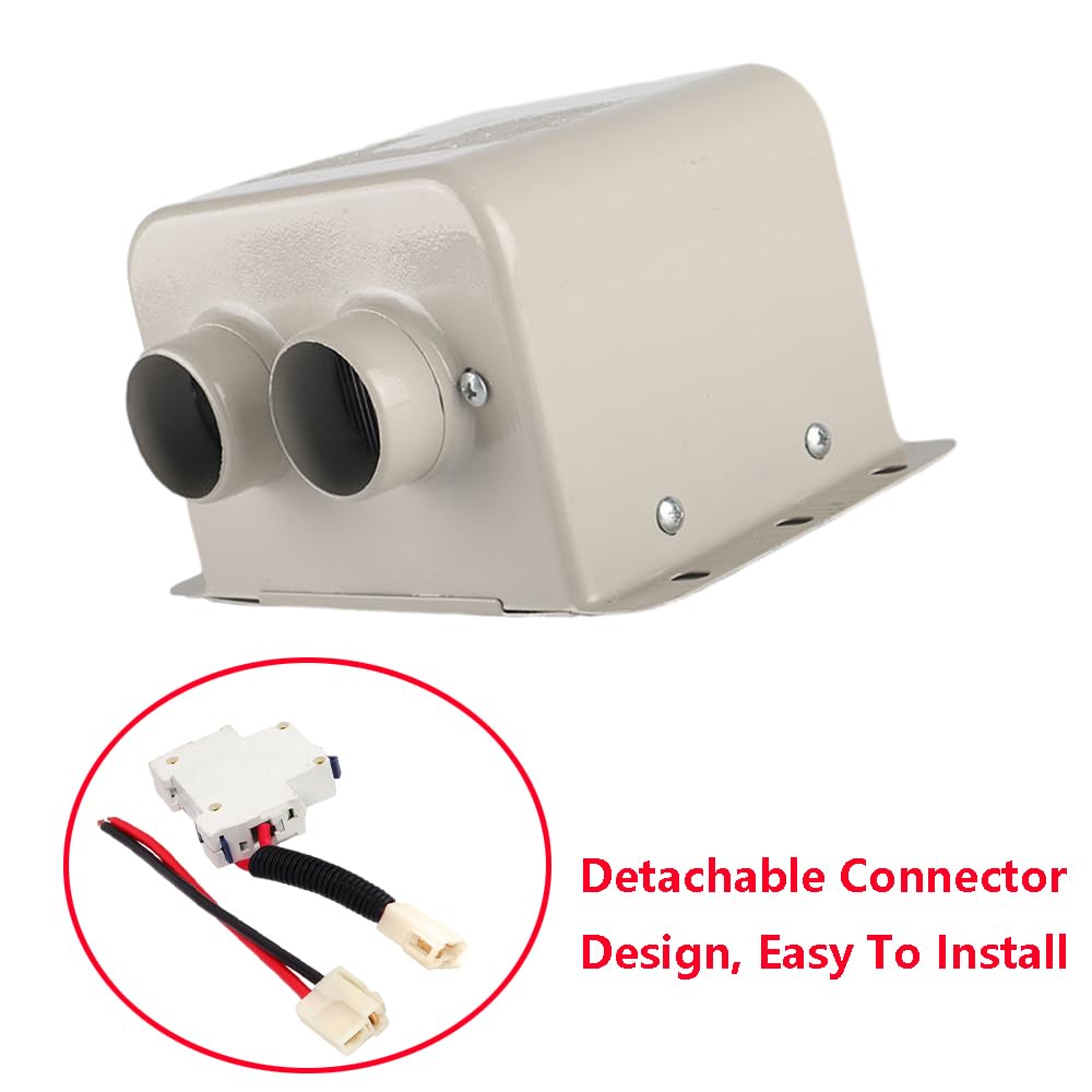 Riscaldatore per auto Riloer per camper 12V 600W 2 fori portatile invernale riscaldamento rapido parabrezza automatico finestra sbrinamento sbrinatore compatible con vari veicoli 12V