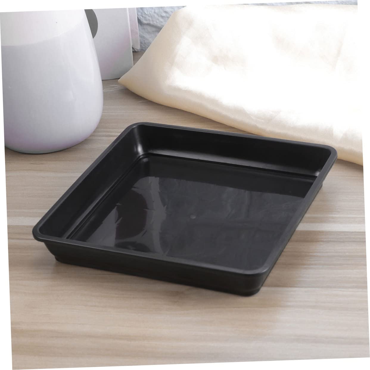 12 pezzi sottobicchiere per piante in sughero sottobicchieri assorbenti per piante in plastica vassoio per piante durevole sottobicchiere per fioriera per giardino cortile tappetino per vasi