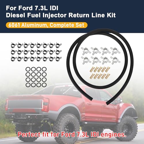 Fuel Injector Return Line Kit for Ford 7.3L IDI – Aluminum Fittings & Viton O-Rings - Image 4