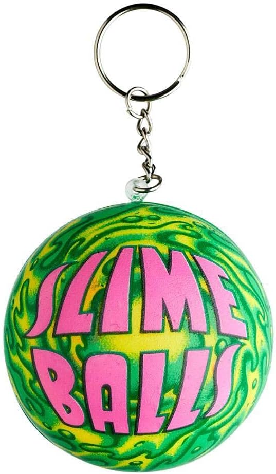 Santa Cruz Slime Balls Squishy Keychain Green