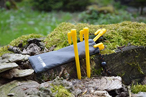 Bearz Outdoor Stakes With Anchor - Tarp Stakes Sand Stakes, Small Plastic Stakes Tent Pegs Camping Stakes For Beach, Plastic Tent Stakes, Tent Spikes, 5.9In Pack Of 4 #TOP5