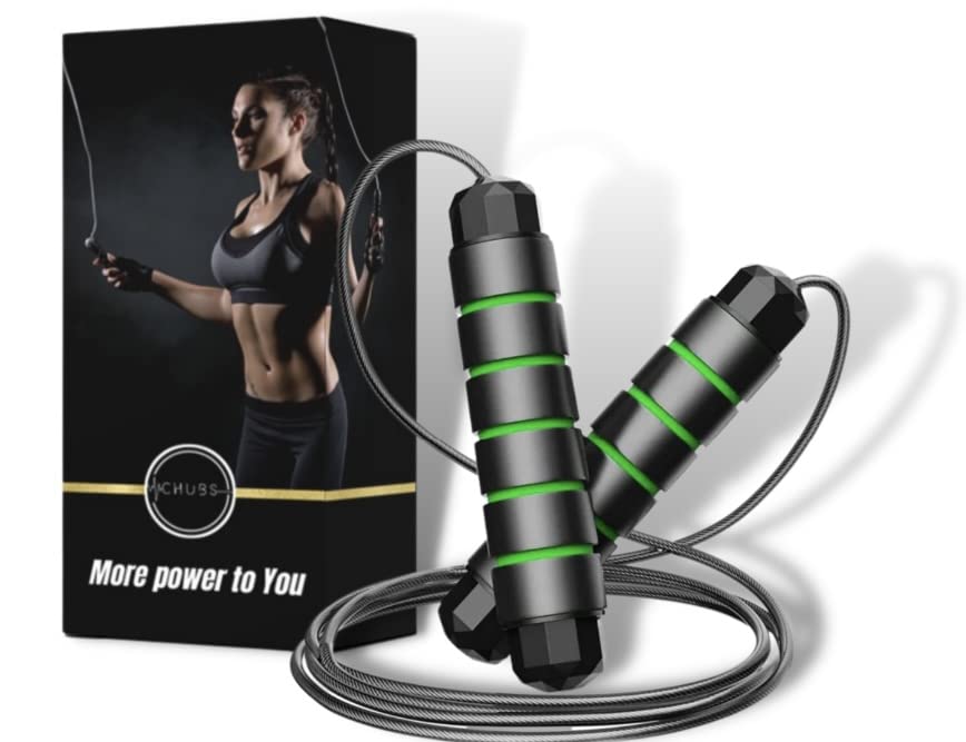 Chubs Skipping Rope for Men, Women & Children - Jump/Skipping Rope for Exercise Workout & Weight Loss - Tangle Free, Jumping Rope for Kids (GREEN)-image-42