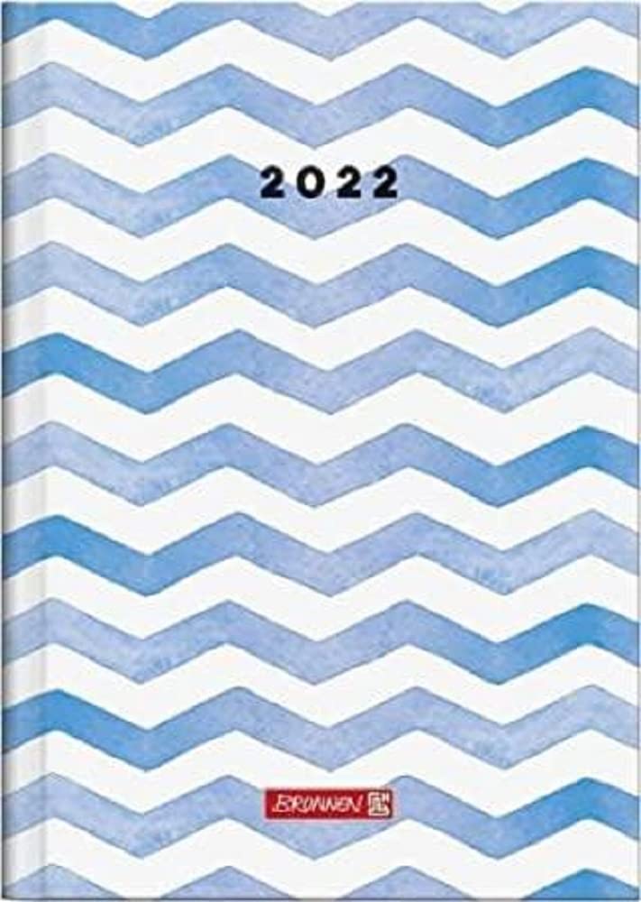 BRUNNEN Colours Model 796 A5 1079612012 Book Calendar/Weekly Calendar 14.8 x 20.5 cm Graphic Cover, Blue
