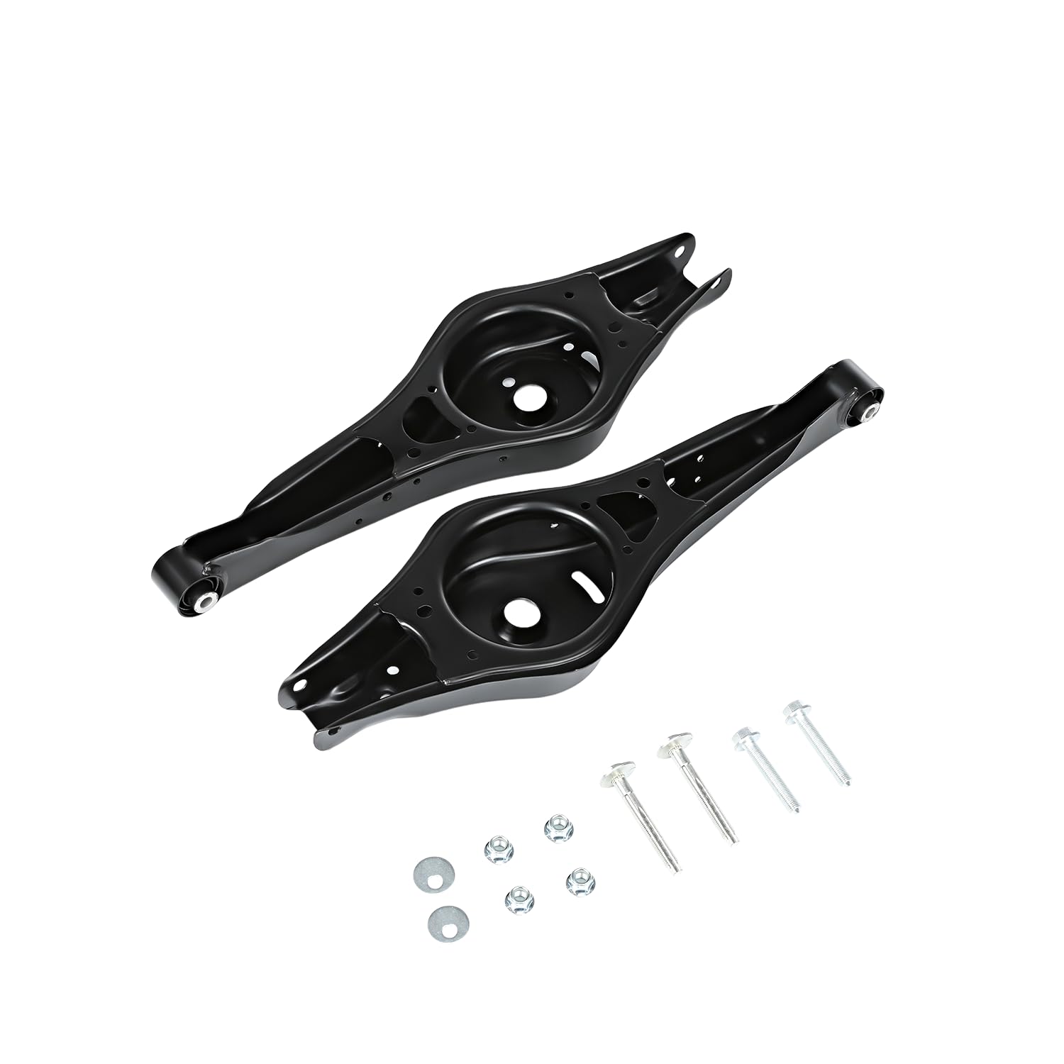 2x Braccio oscillante posteriore in basso a sinistra e destra Compatibile con Audi A3 8P1 per Seat Leon 1P1 per Skoda Octavia II 1Z3 per VW Golf V VI 1K0506311S, 1K0505311T