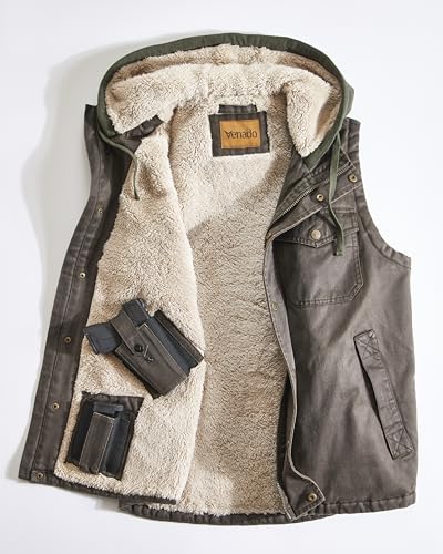 Venado Yukon Trail Concealed Carry Hooded Vest for Men3
