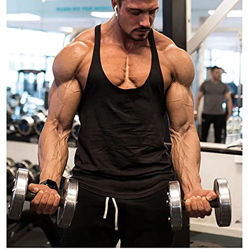 Muscle Killer 1 or 3 Pack Men's Bodybuilding Stringer Tank Tops Y-Back Gym Fitness T-Shirts4
