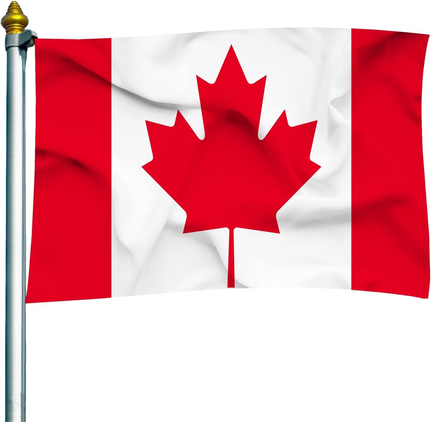 Canadian Flag Canada National Flag Polyester Fiber 3x5 Feet Bright Colors And Anti-ultraviolet Fade Indoor Outdoor Banner