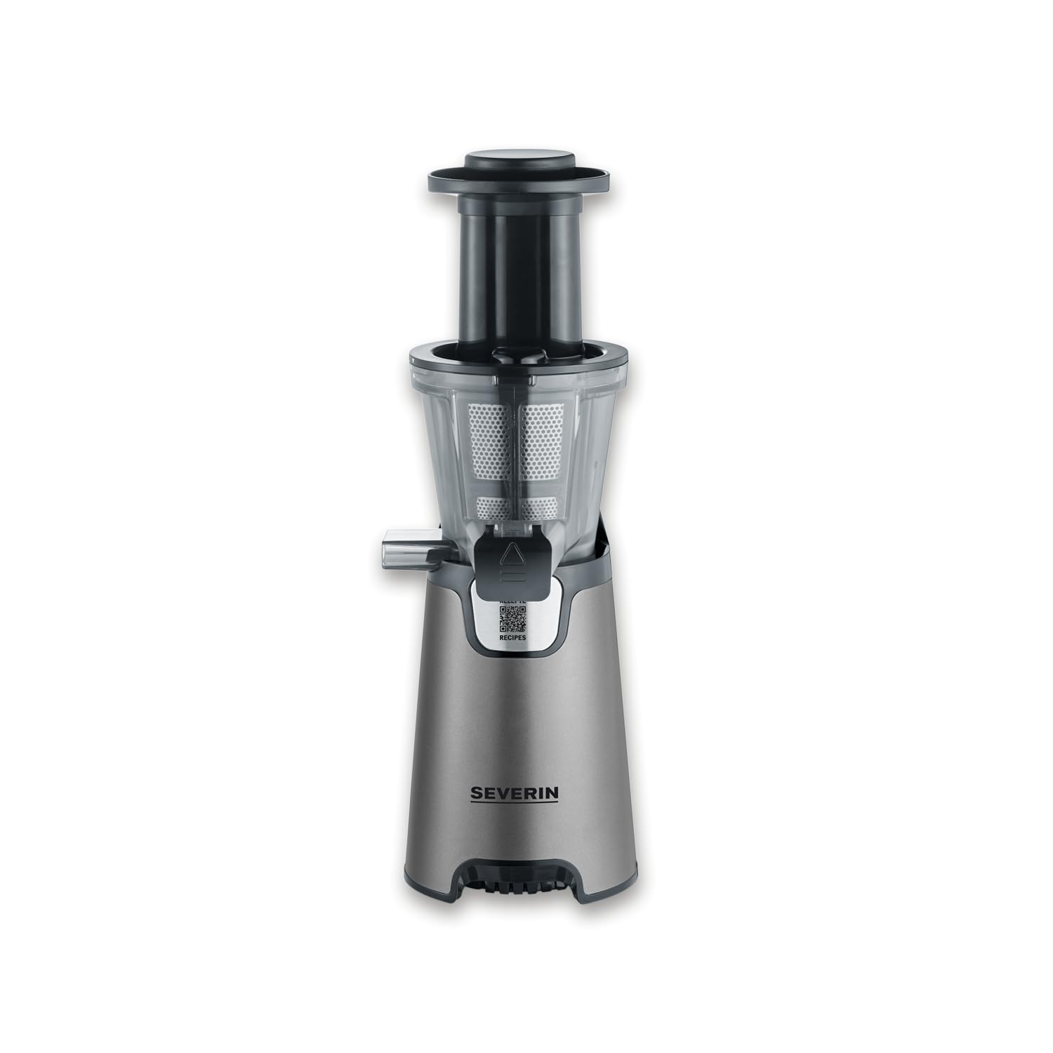 SEVERIN Slow Juicer ES 3571 Juicer for Juice, Sorbet, Ice, Jam and much more, Electric Juicer Made of Stainless Steel, Easy to Clean Thanks to Easy-Clean Concept, 1 Litre Collection Container, 150