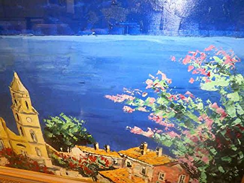 Amazon.co.jp: イタリア油絵 絵画 マルコ 作 「南イタリア・アマルフィ