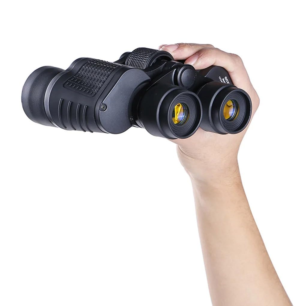 Binocolo 80x80 Potente Telescopio 10000 m Ad Alta Definizione per Campeggio Escursionismo Vetro Ottico Completo Visione Notturna Luce Bassa