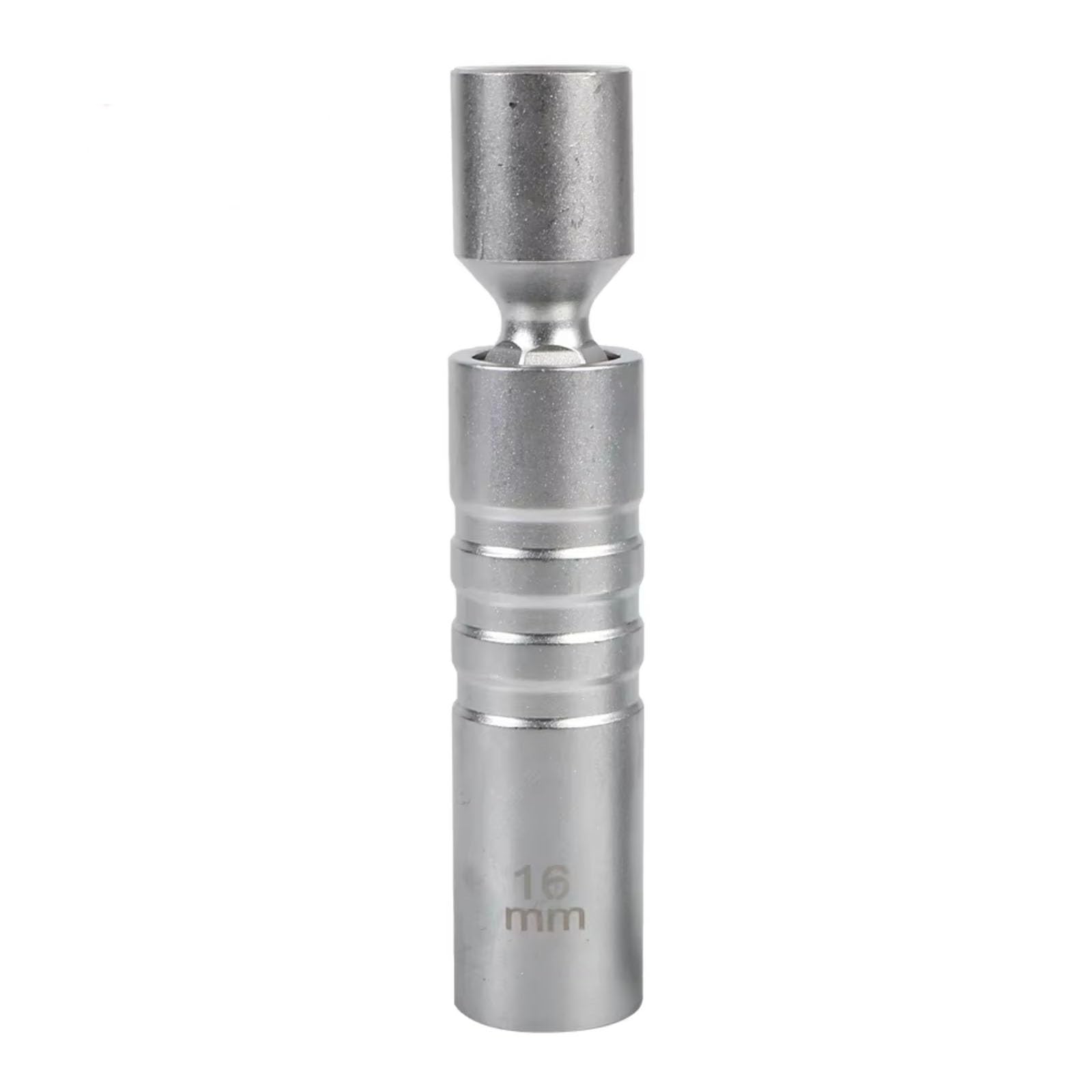Llave para Bujías Adaptador Enchufe 16mm Llave Magnética Flexible Herramientas Reparación Automóviles Compatible con Bujía Giratoria Flexible