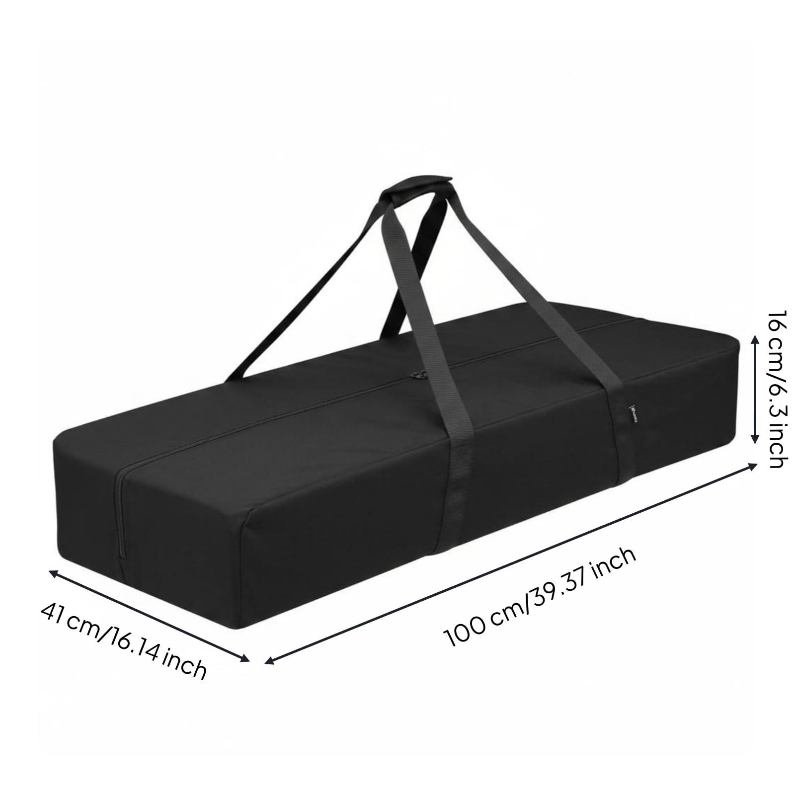 predolo Bolsa Cremallerada Negra Bolsa Nylon Ligero para Atletismo