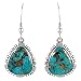Turquoise Earrings in 925 Sterling Silver & Genuine Gemstones
