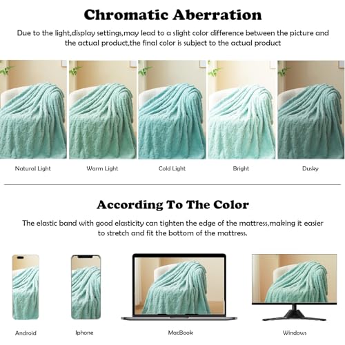 NEWCOSPLAY Super Soft Queen Blanket Sage Green Love Premium Silky Flannel Fleece 3D Heart Checkered Lightweight Bed Blanket All Season Use (Sage Green Love, Queen(90"x90"))