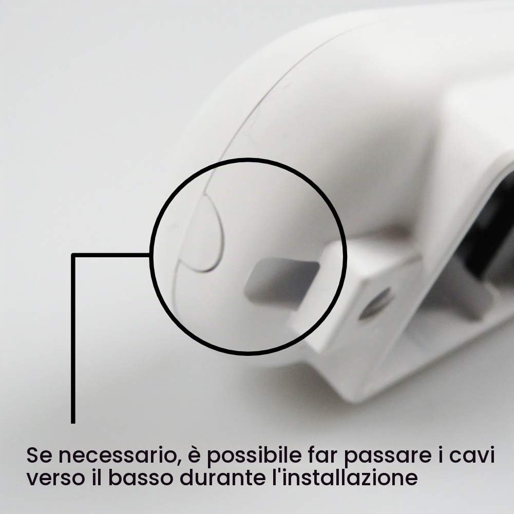 Lampada da letto 'Sedani' Lampada da lettura 4W flessibile collo in silicone bianco caldo, colore: bianco