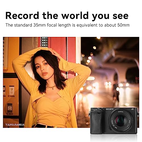 Image of 7artisans 35mm F1.4 Mark II APS-C Manual Focus Fixed Lens Large Aperture for Sony E Mount Mirrorless Cameras A6500 A6300 A6100 A6000 A5100 A5000 A9 NEX 3 NEX 3N NEX 5 NEX 5T 5R NEX 6 7