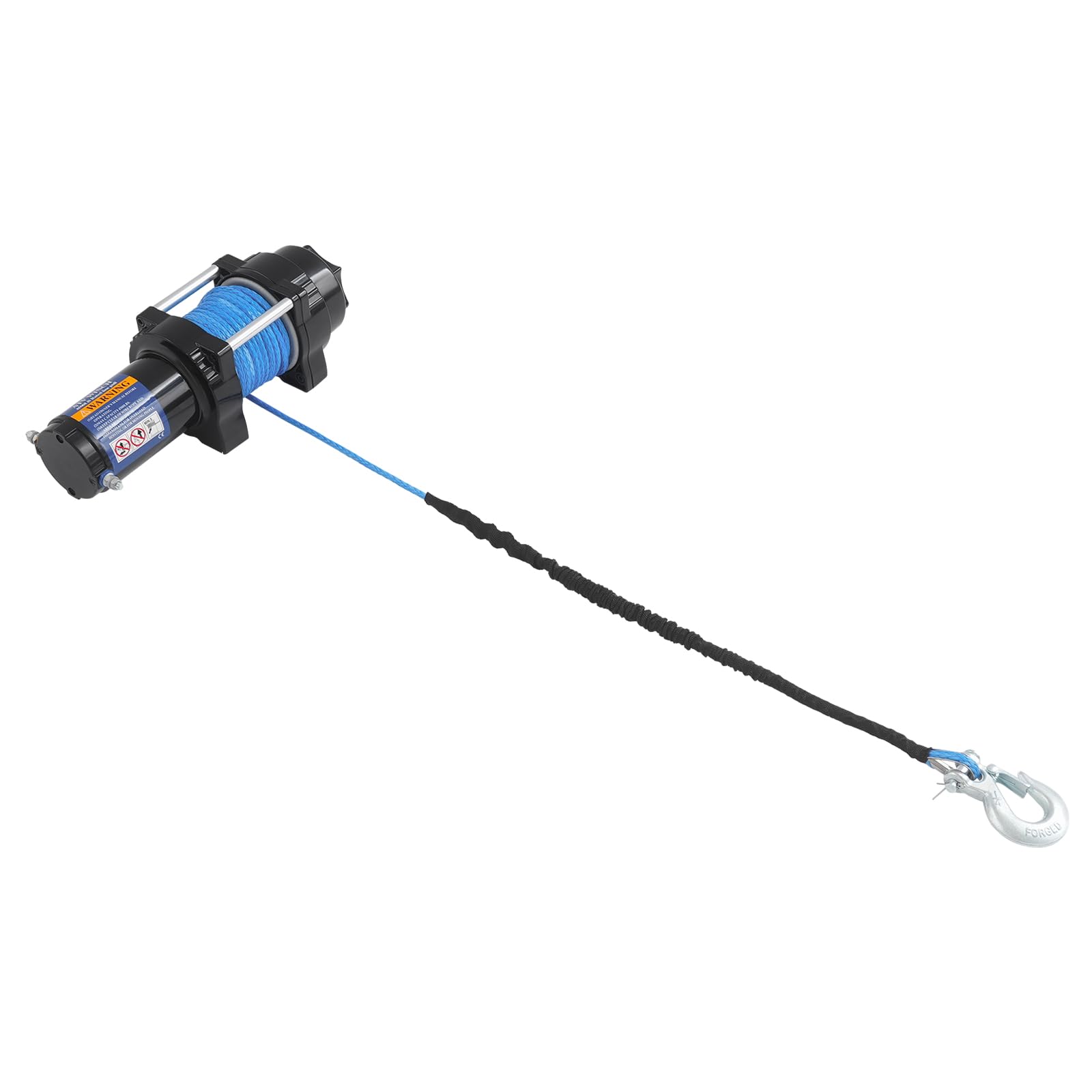 Cabrestante eléctrico, 12 V, 4500 libras, 15 m, cuerda de nailon, 1 m/min, función de bloqueo para ATV, UTV, SUV, todoterreno