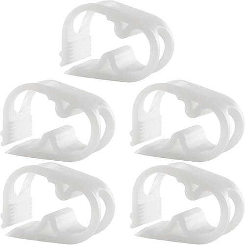 Kyuionty Abrazaderas de tubo de plástico de 14" - 12", abrazadera de tubo ajustable, válvula de pellizco de laboratorio, abrazadera de manguera de