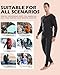 Pucklky Men Women Electric Heated Thermal Underwear Set with 28 Heating Zones &app Remote Temperature Control for Skiing,S,Black