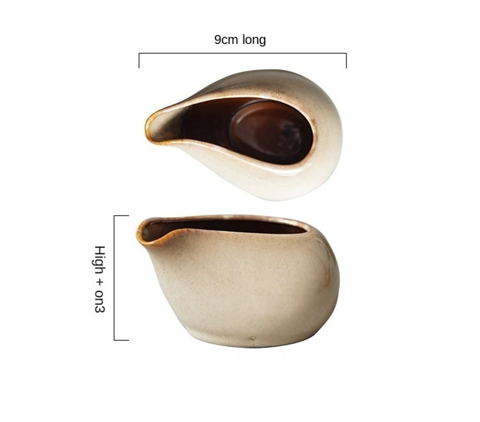 2 uds/5 uds 100ml cambios jarra cerámica for leche restaurante bistec salsa olla botes salsas cocina herramientas condimentar taza de extracción Para Espumar(Mixed colors)
