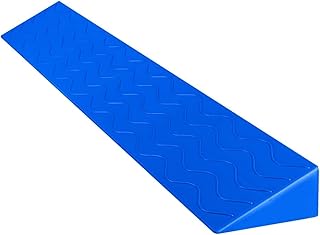 Suuim Goma, rampa de umbral de Puerta, rampas Bajas para automóviles, rampas de Entrada portátiles para automóviles, sillas de Ruedas, Scooter, cortadora de césped (Color: Azul, tamaño