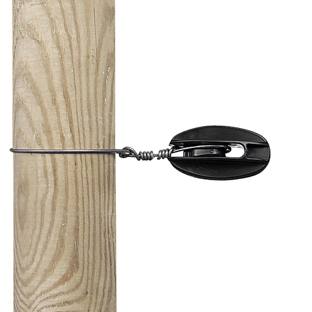 Aislador de carril negro para cuerda (100)