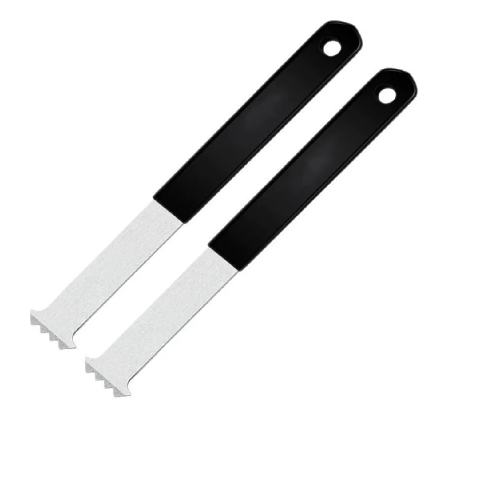 2Pcs Micro-Toothed Joint Scrapers Paving Puller Double Scraper Non-Slip Grip Paver Carbon Steel Effortless Removal for Blocks