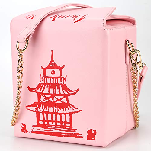 Bolso Torre Crossbody con Estampado Rosa miniatura 3
