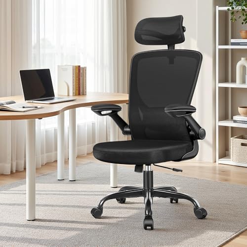 Image of Ergonomic Office Chair, Breathable Mesh Desk Chair for Home Office, 6 Pack